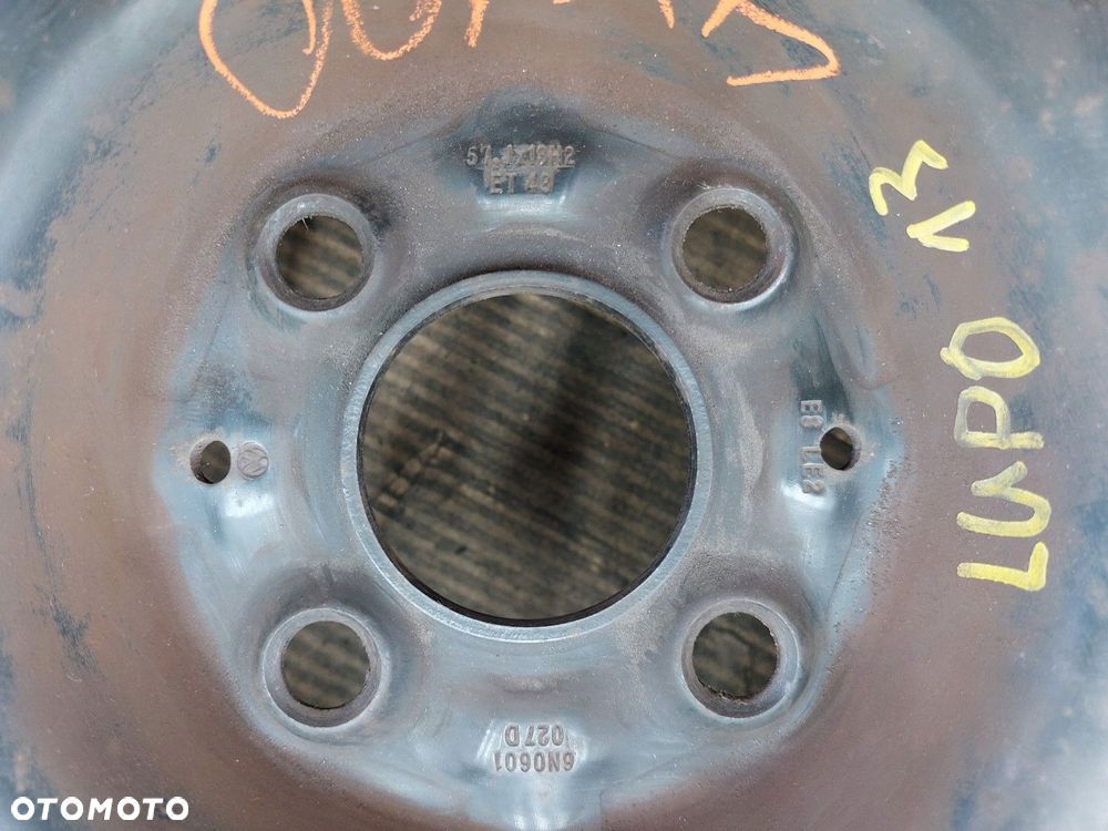 Felgi stalowe VW VW POLO GOLF SEAT SKODA LUPO 4X100 ET 43 5,5 J 13 - 6