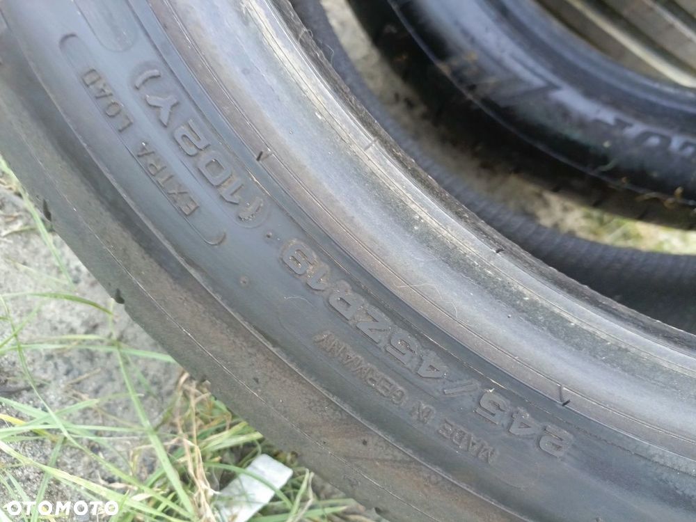 Opony letnie 245/45/19 Dunlop 2 sztuki 2022r - 3