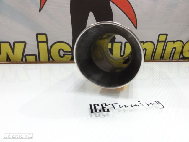 Ponteiras De Escape Redonda 88mm X 195MM 100% Inox - 2