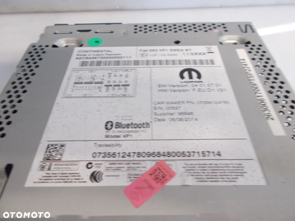 RADIO DOTYKOWE FIAT DOBLO 2015- - 2