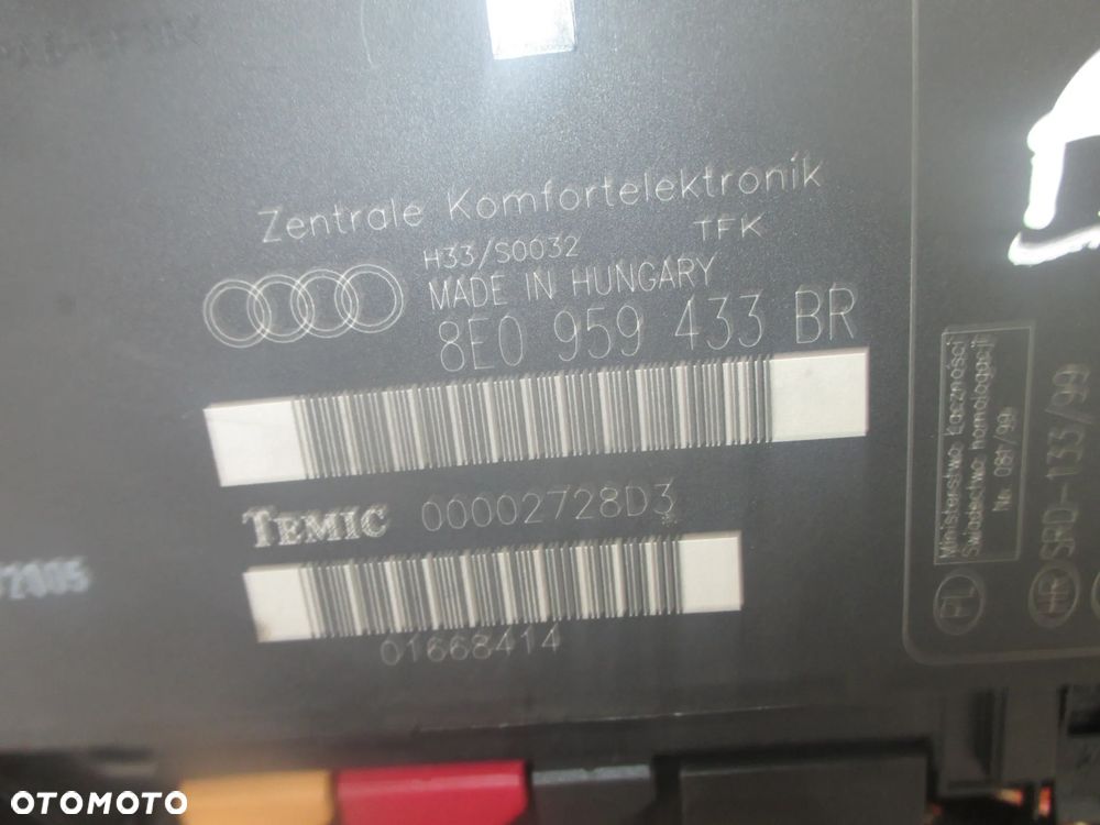 Moduł Komfortu Audi A4 B6 B7 8E0959433BR - 2