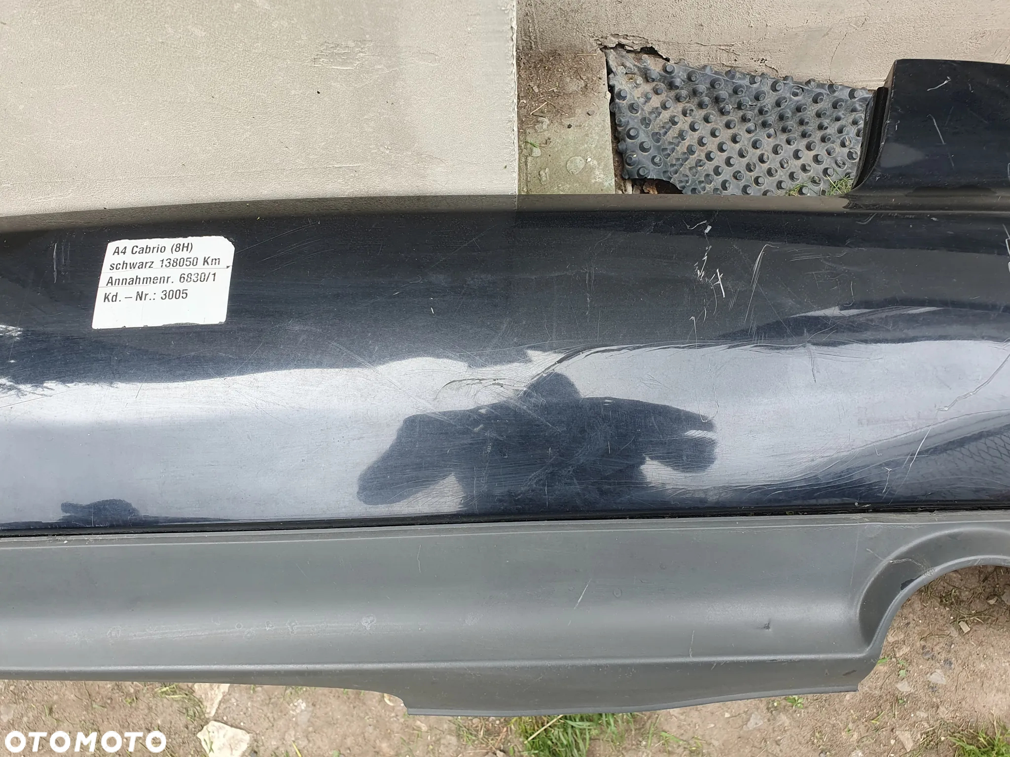 AUDI A4 B6 B7 CABRIO ZDERZAK TYLNY TYŁ 8H0807511 - 4