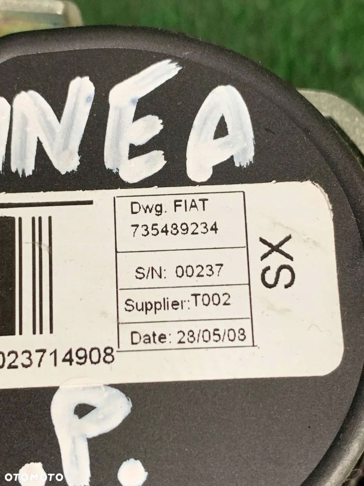 Pas bezpieczeństwa przód przedni lewy Fiat Linea 2008 735489234 WWA - 2