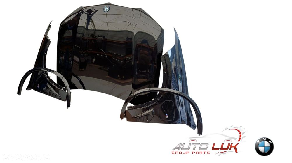 BMW X5 G05 MASKA BŁOTNIKI SIERPY PRZÓD KOMPLET Black Sapphire metallic 475