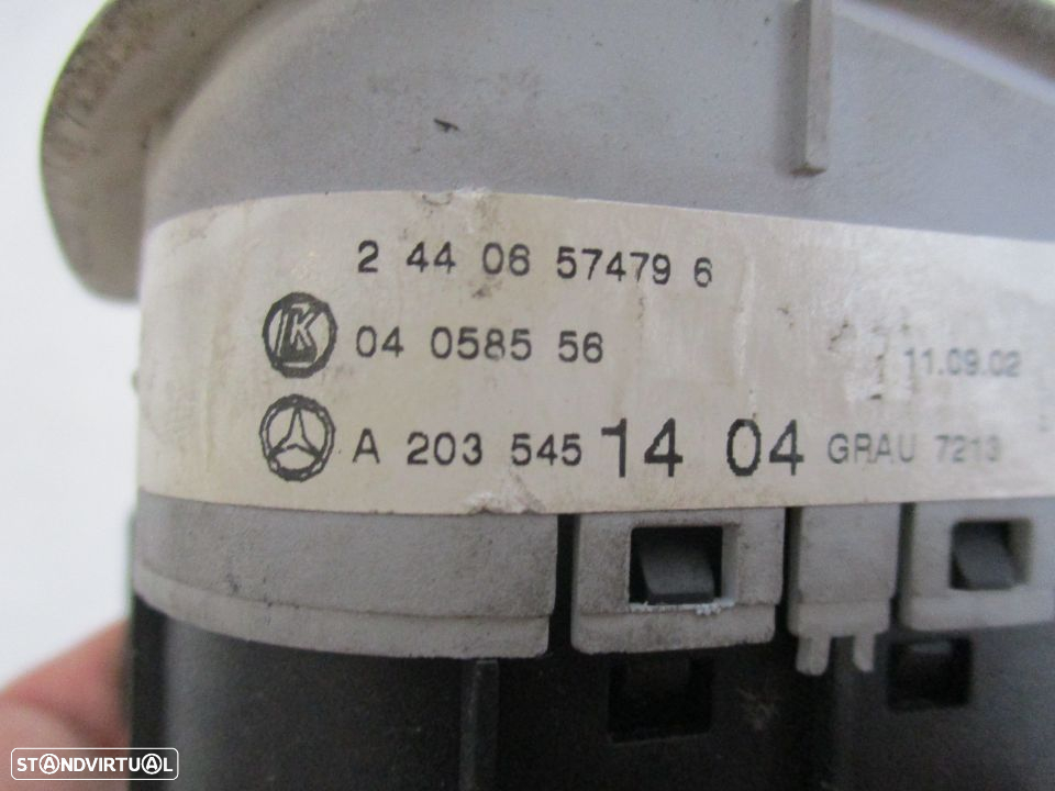 Comutador Botão Interruptor Luzes Mercedes Classe C C220 - 2