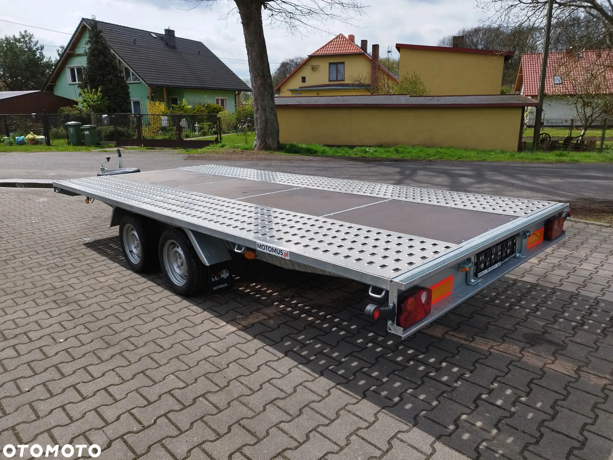 Niewiadów Laweta Niewiadów Mars NM 4,5x2,1m płaska wypełnienie sklejka DMC 2700kg 2 osie koła 195R13C spawana rama mocna - 8