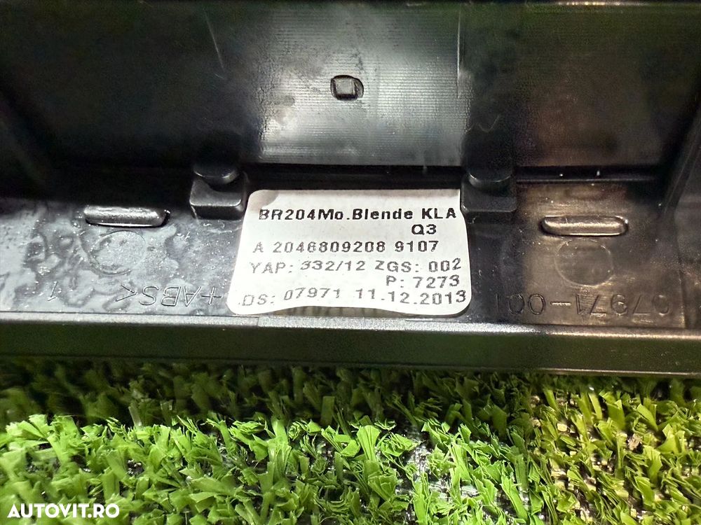 PANOU COMANDA CLIMA / AC MERCEDES BENZ W205 C180 1.6 BENZINA 2014 COD OEM A2046809208 / A2049006608 / BREAK 2014-2021 - 7