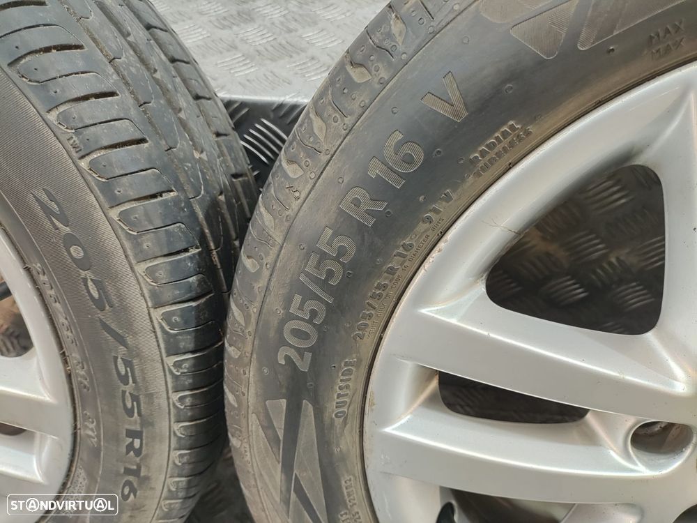 Conjunto de jantes 17 Cleveland Borbet Volkswagen Touran 1T3 2° Facelift 2010 a 2015 6,5J ET50 5x112 Original - 15