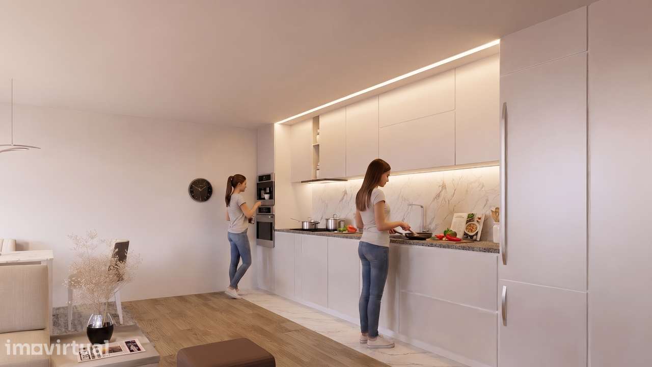 Algarve T1+1 Novo Portimão com varanda 17 m2 e garagem - Grande imagem: 3/49