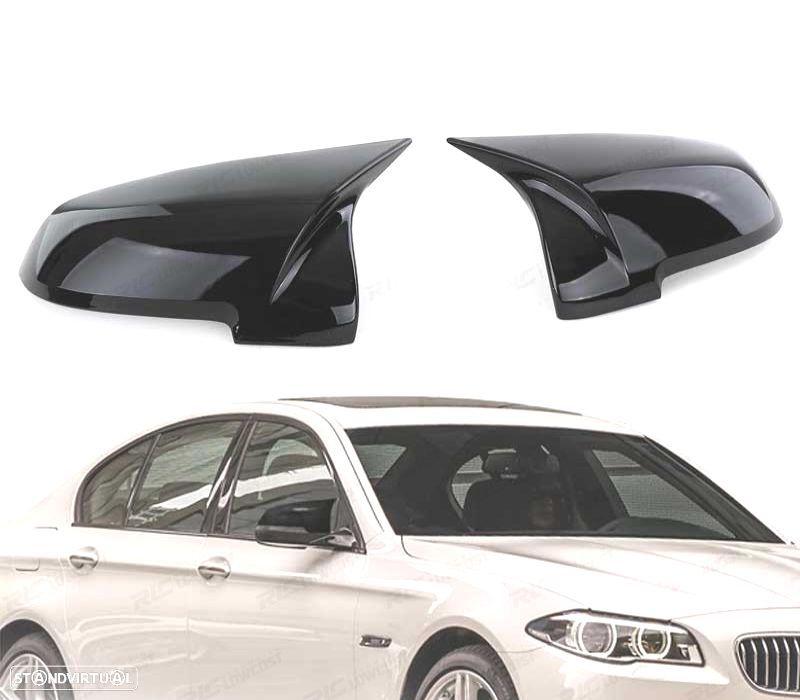 CARCAÇAS DE ESPELHO BMW F10 F11 LCI F07 LOOK M BRIGHT BRIGHT - 1