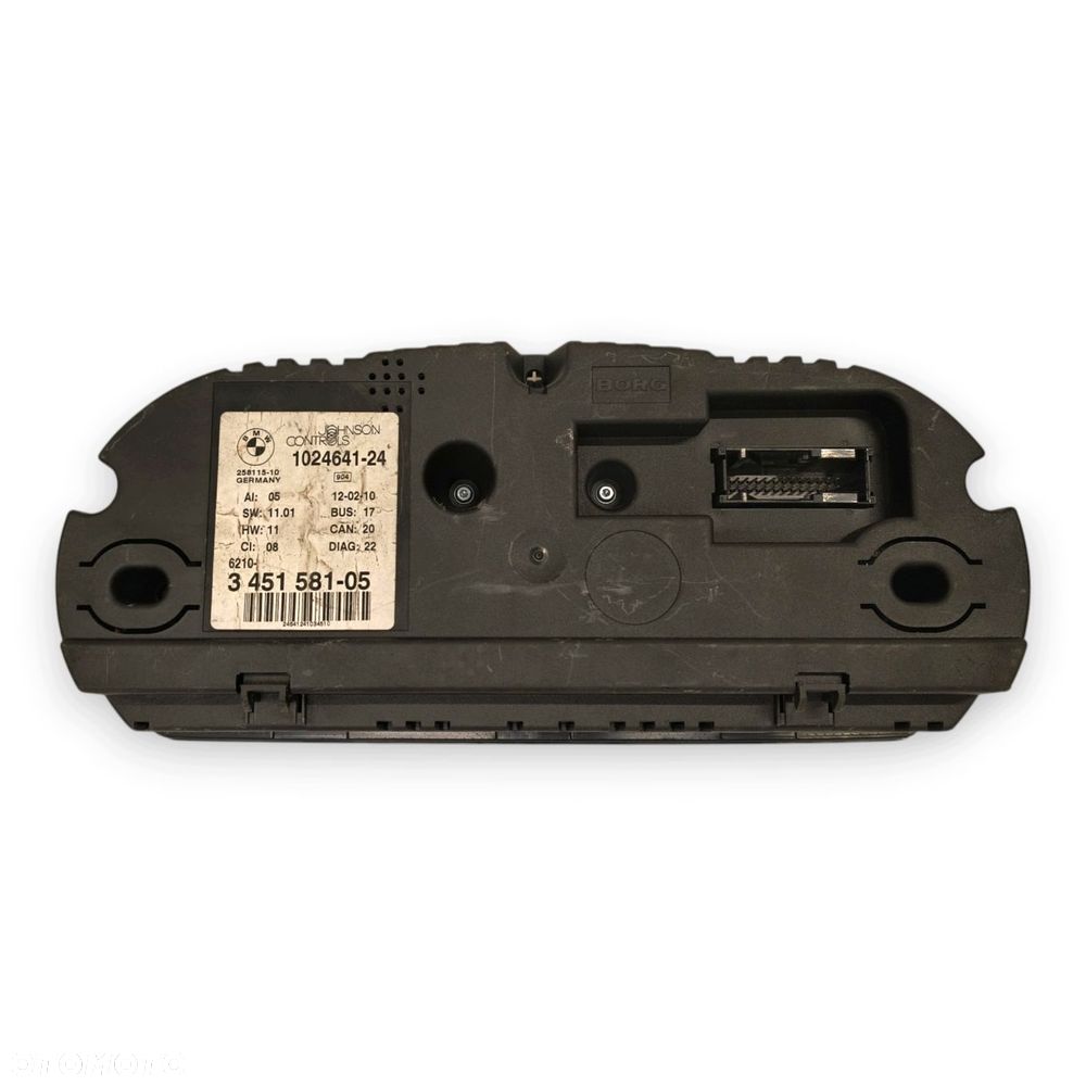 LICZNIK ZEGARY 3451581 BMW X3 E83 Lift 2.0 D Diesel 96 753km europa - 2