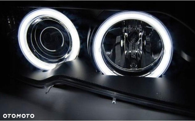 Reflektor Lampy kpl Ringi Angel Eyes Led CCFL Tuning Bmw 3 E46 Lift Coupe - 4