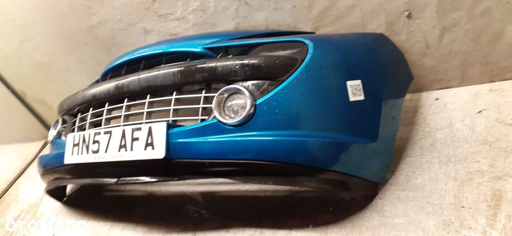 @ ZDERZAK PRZÓD PRZEDNI PEUGEOT 207 URBAN MOVE KMU NIEBIESKI BŁĘKITNY HALOGENY - 2