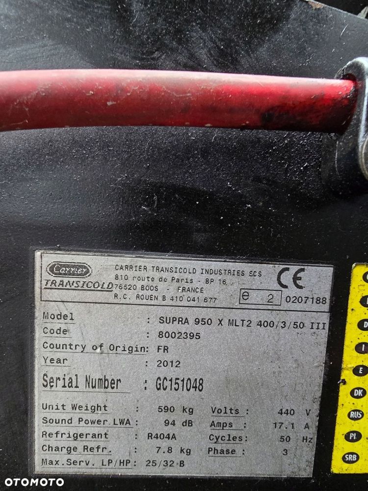 Agregat Carrier Supra 950MT 2012r. z parownikami - 4