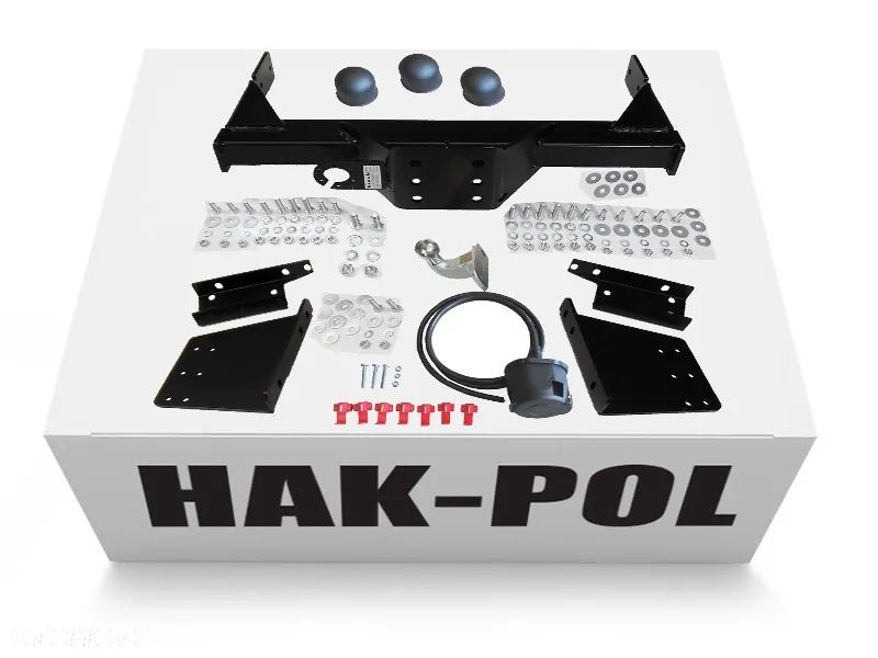 HAK HOLOWNICZY IVECO DAILY POJEDYNCZE+PODWÓJNE KOŁA 29Ldo50C STOPIEŃ+BEZ STOPNIA 1999-14 +WIĄZKA7PIN - 10