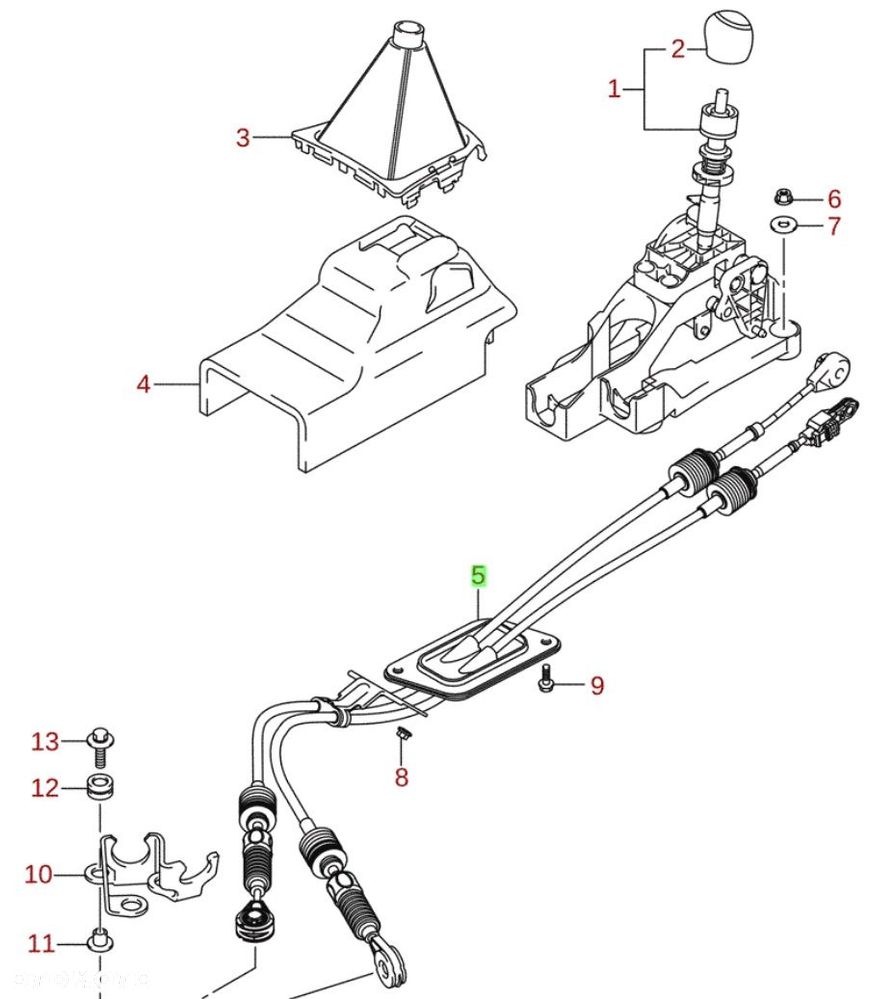 SUZUKI S-CROSS 2013 - 2016 VITARA 2015 - 2018 LINKI ZMIANY BIEGÓW 6MT 1.6ON - 1