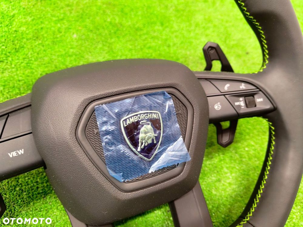 LAMBORGHINI URUS KIEROWNICA ŁOPATKI ZIELONA NIĆ - 4