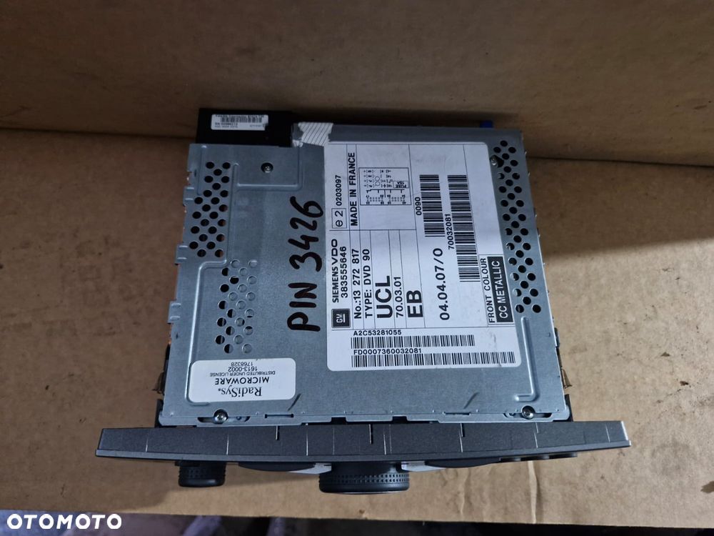 Radio DVD 90 NAVI Opel PIN - 2