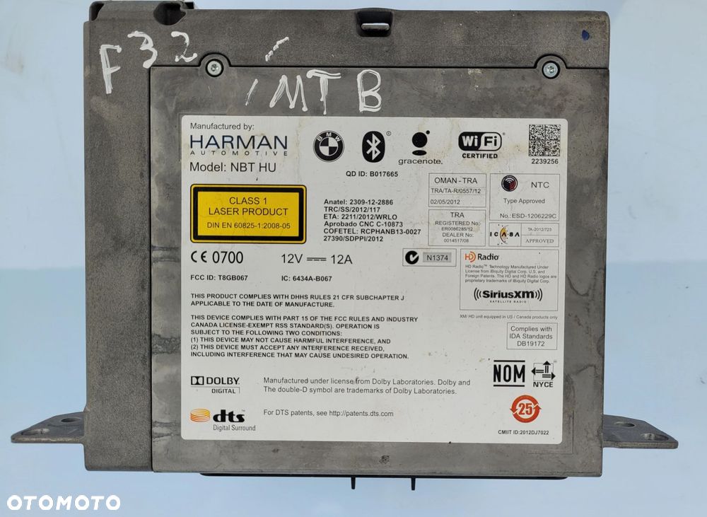 NAWIGACJA BMW F01 F02 F06 F07 F10 F11 F12 F13 F15 F30 F32 F33 F36 9351682 - 9