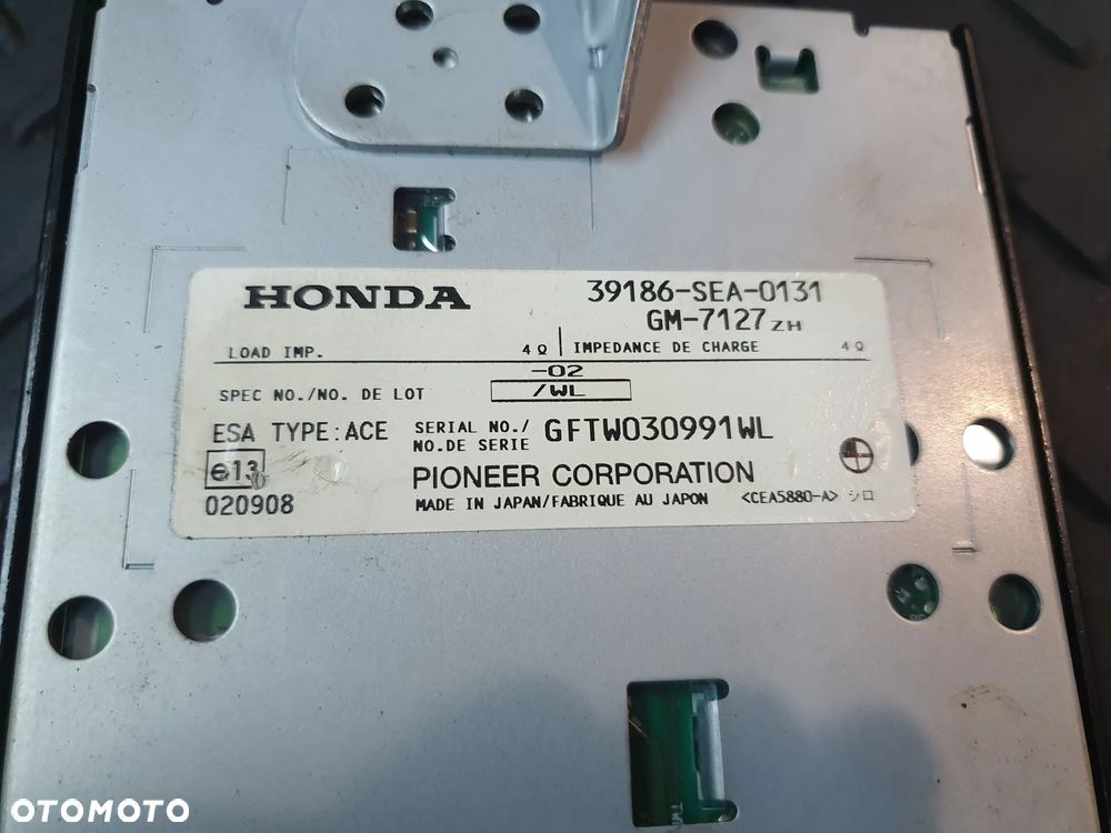 HONDA ACCORD VII WZMACNIACZ AUDIO 39186-SEA-0131 + WTYCZKI INSTALACJA - 2