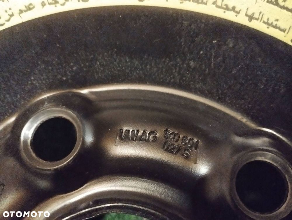 KOŁO DOJAZDOWE ZAPAS 125/70/16 5X112 57MM VWAG 1K0601027S - 3