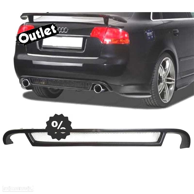 C030018C1 DIFUSOR TRASEIRO PARA AUDI A4 B7 LOOK RS4 - 1