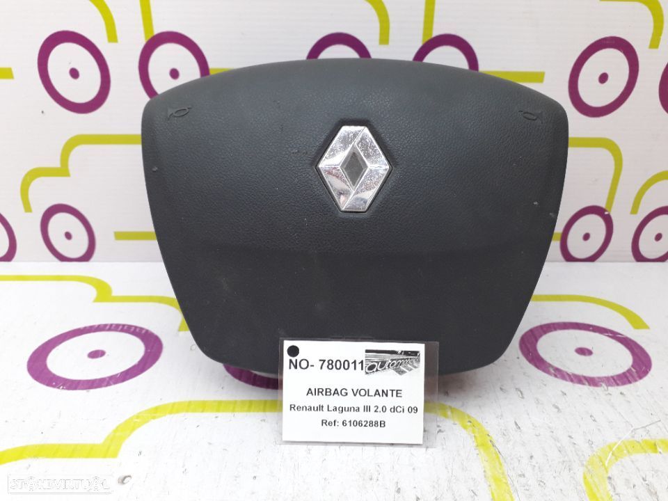 Airbag Condutor Renault Laguna III 2.0 DCi 150Cv de 2009 ​- Ref: 6106288B  - NO780011 - 1
