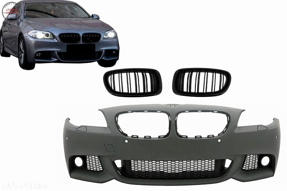 Bara Fata cu Grile Centrale BMW Seria 5 F10 F11 Non LCI (07.2010-2013) Sedan Touri- livrare gratuita - 1