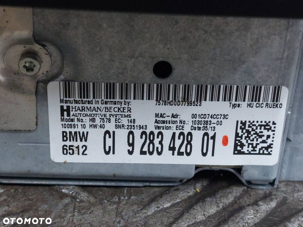 NAPĘD CZYTNIK NAWIGACJI WYŚWIETLACZ PANEL IDRIVE MODUŁ BLUETOOTH BMW X1 E84 - 3