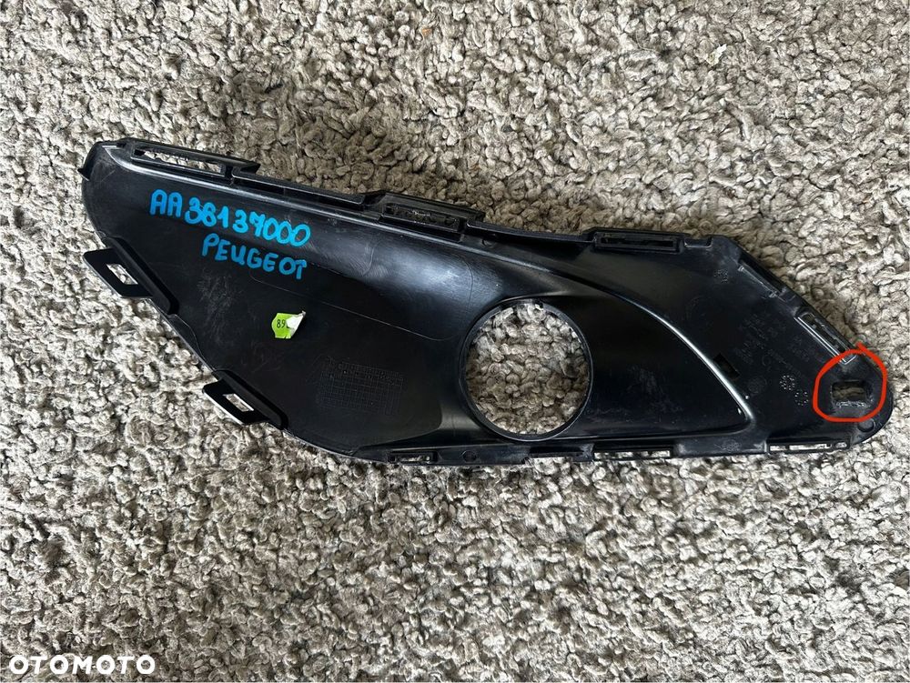 KRATKA ZDERZAKA HALOGENU LEWY PRZÓD PEUGEOT 308 T9 AA36137000 - 5