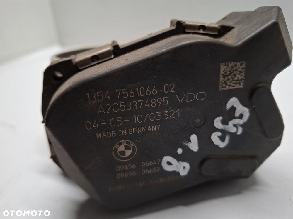 PRZEPUSTNICA BMW E87 E81 E90 E91 E92 E93 N42B18A  7561066 SLASK WYSYLKA - 2