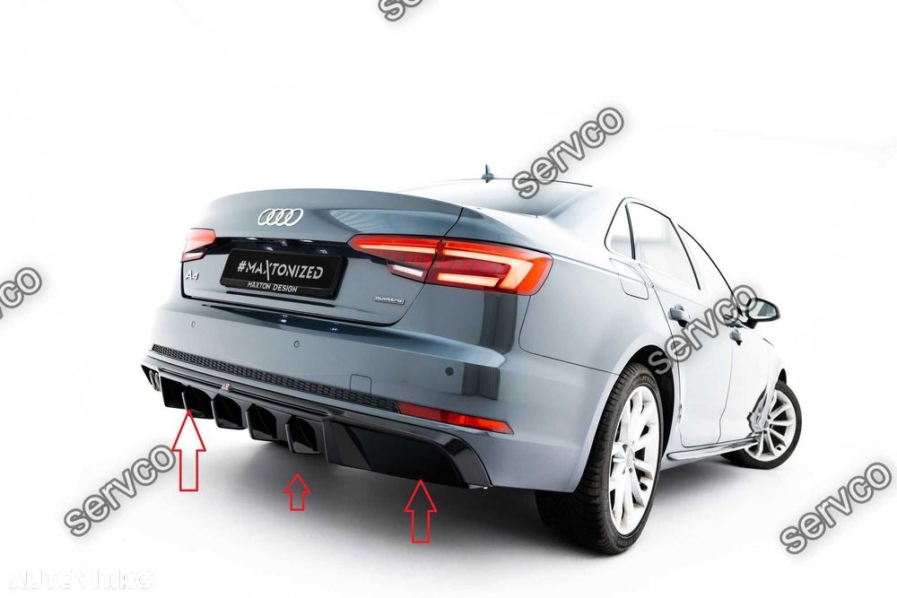 Difuzor bara spate Audi A4 S-Line Sedan Avant B9 2015-2019 v37 Maxton - 5