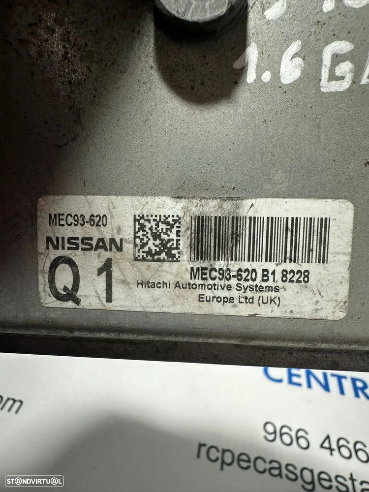 .CENTRALINA ENGINE CONTROL ECU NISSAN QASHQAI  QASHQAI +2 I (J10, NJ10, JJ10E) MEC93-620 MEC93620 - 7