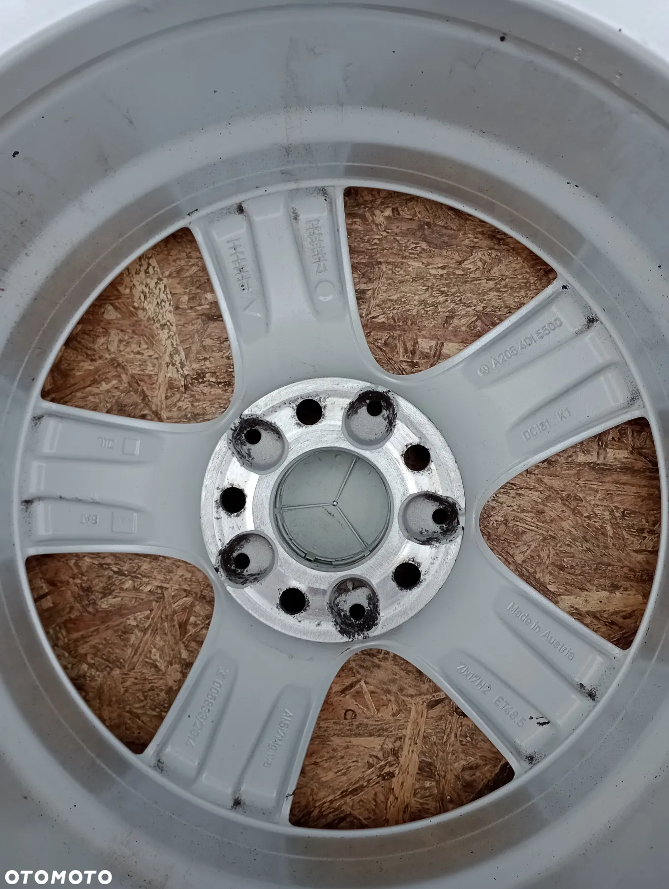 FELGI ALUMINIOWE 5x112 R17 7J ET48,5 CZUJNIKI TPMS MERCEDES CLA GLA GLB KLASA A B C E V - 8
