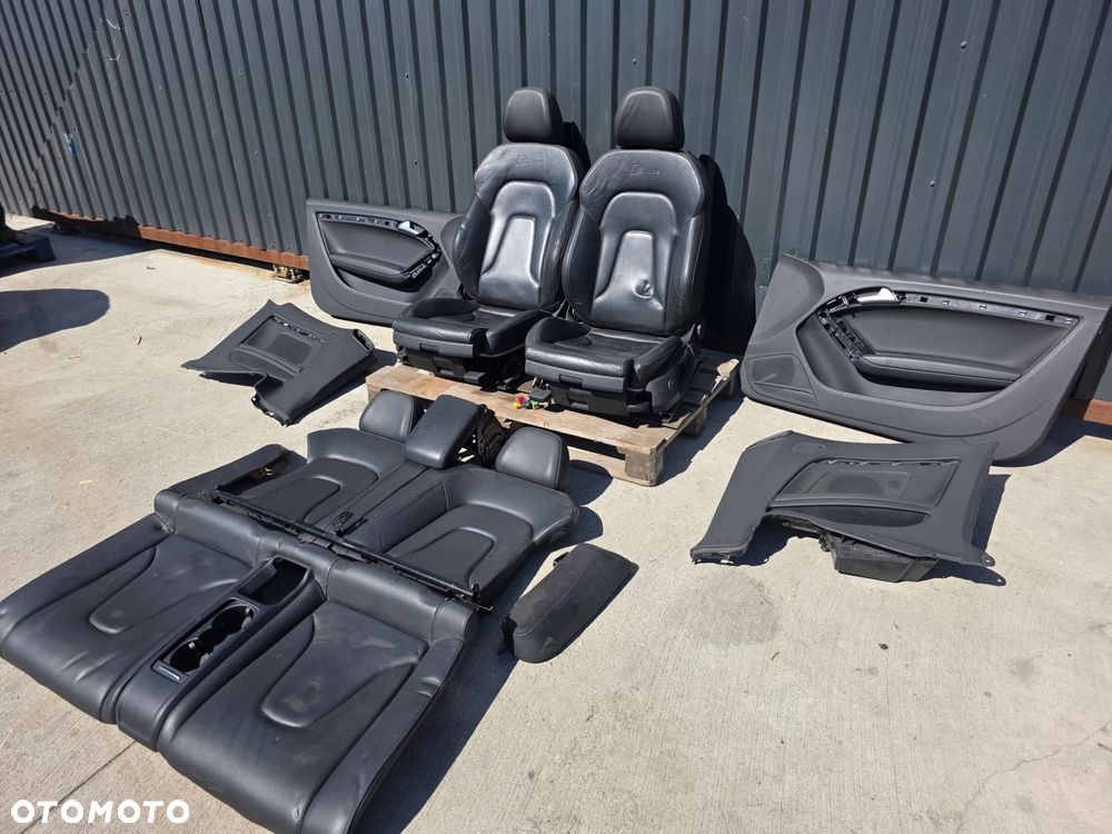 FOTEL FOTELE AUDI A5 8T COUPE CABRIO SKÓRA S LINE PODGRZEWANE KOMPLET *1*!! - 16