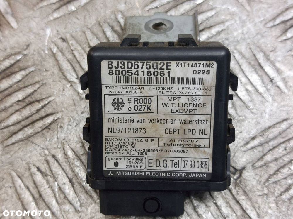 ZESTAW STARTOWY MAZDA 323F BJ 2.0 D RF2L18880E 407913-1765 BJ3D675G2E - 4
