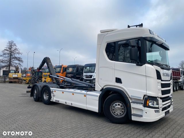 Scania R450 6x2 Hakowiec Meiller RS21, skrętna i podnoszona oś, 2018 r - 13