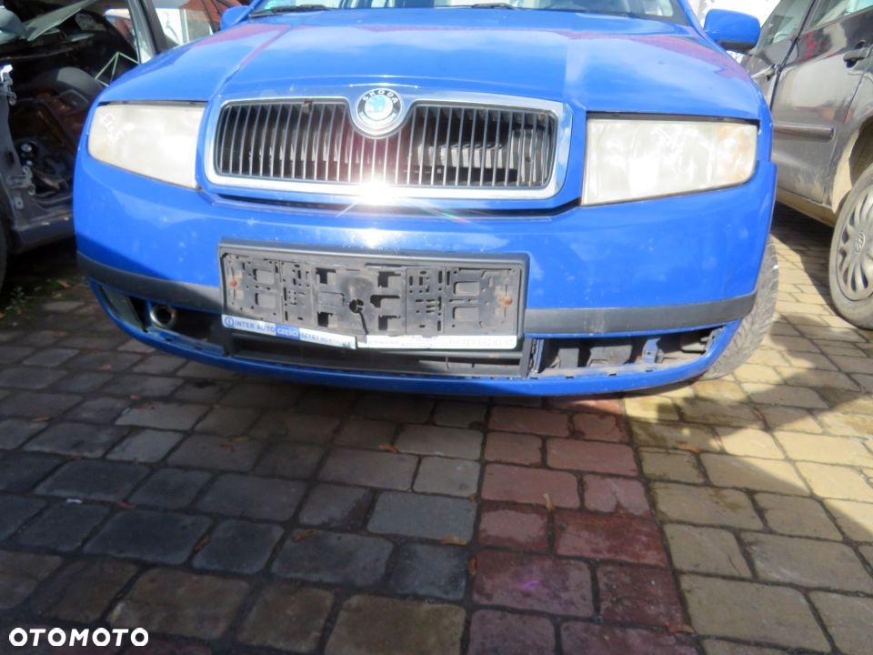 MASKA ZDERZAK BŁOTNIKI LAMPY FABIA I 6Y LIFT 4590  SKODA 2004-2008 NIEBIESKI PRZÓD KOMPLETNY - 9
