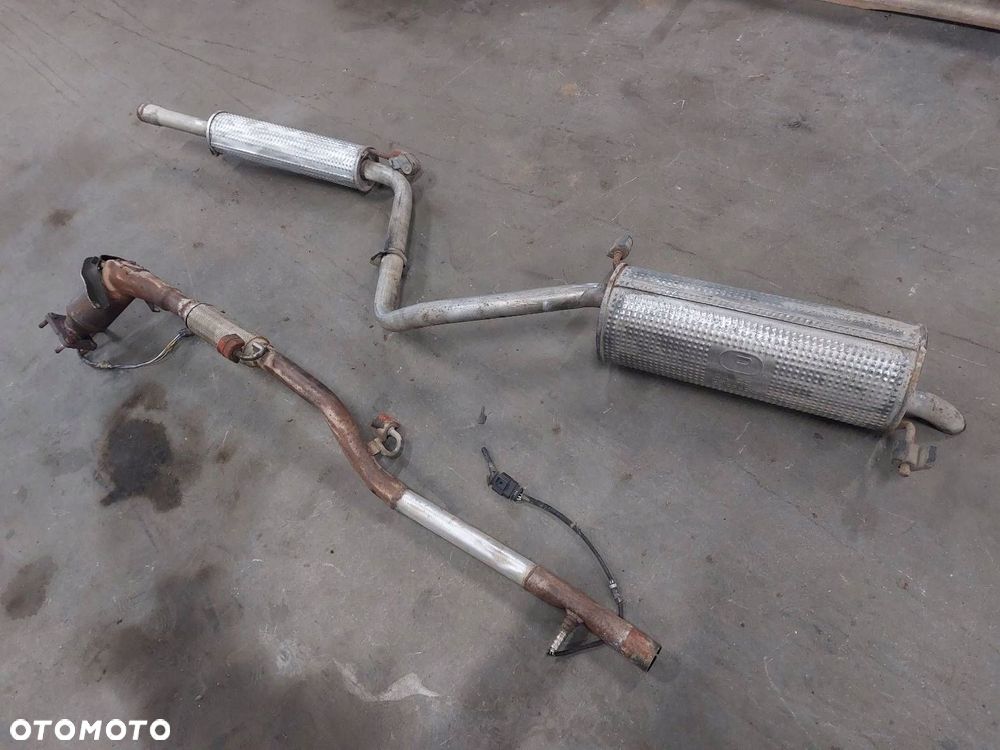 TŁUMIK WYDECH KOMPLET KOŃCOWY ŚRODKOWY KATALIZATOR PUSTY POLO IV 1.4 B - 8