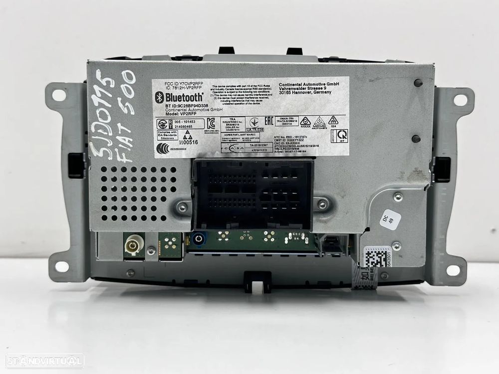 Ecrã / Display Rádio - Fiat 500 (2018) - 5