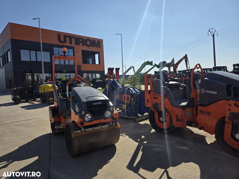 Hamm HD10C, 2019, 667h, latime tambur 1m, Masa operationala 1,5t, motor Kubota 25CP, sistem stropire, produs in Germania, posibilitate leasing 3 ani, STARE FOARTE BUNA-PROMOTIE 19.900 EUR+Tva - 24