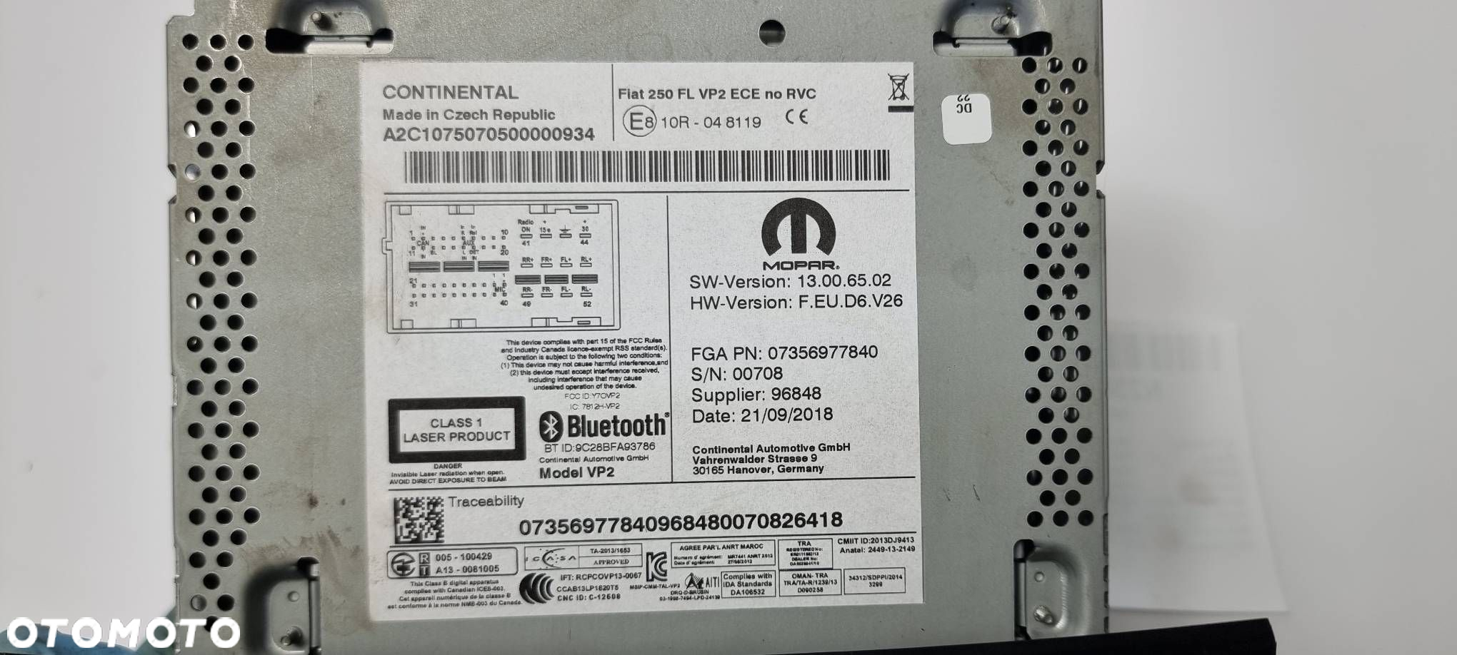 RADIO FIAT DUCATO IV 07356977840 - 3