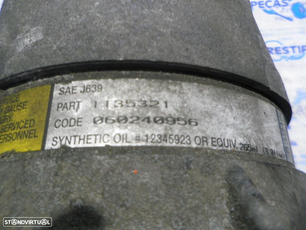 Compressor AC 1135321 060240956 RENAULT LAGUNA 2002 1.6 I RENAULT LAGUNA 2 2004 1.6I 110CV 5P CINZA GASOLINA - 3