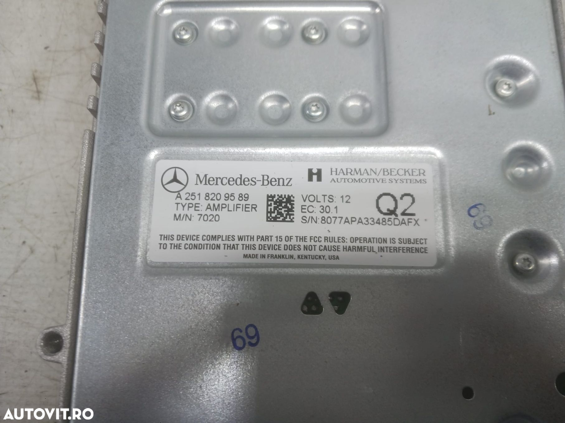 Amplificator audio a2518209589 Harman Becker Mercedes-Benz ML W164 [2 - 3