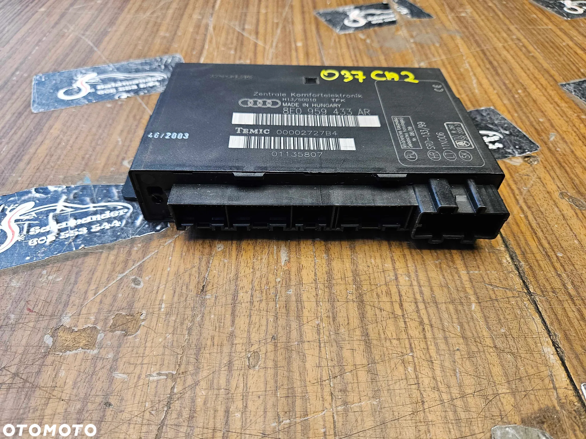Moduł 8E0959433AR Komfortu Sterownik Komputer 433 AR Audi A4 S4 B6 B7 - 10