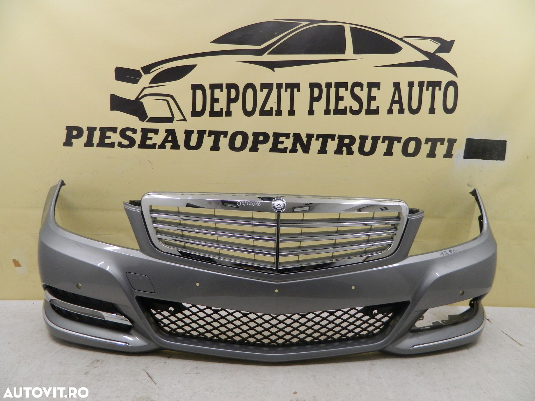 Bara fata Mercedes C-Class W204 facelift, 2010, 2011, 2012, 2013, 2014, cod origine A2048805547. - 2