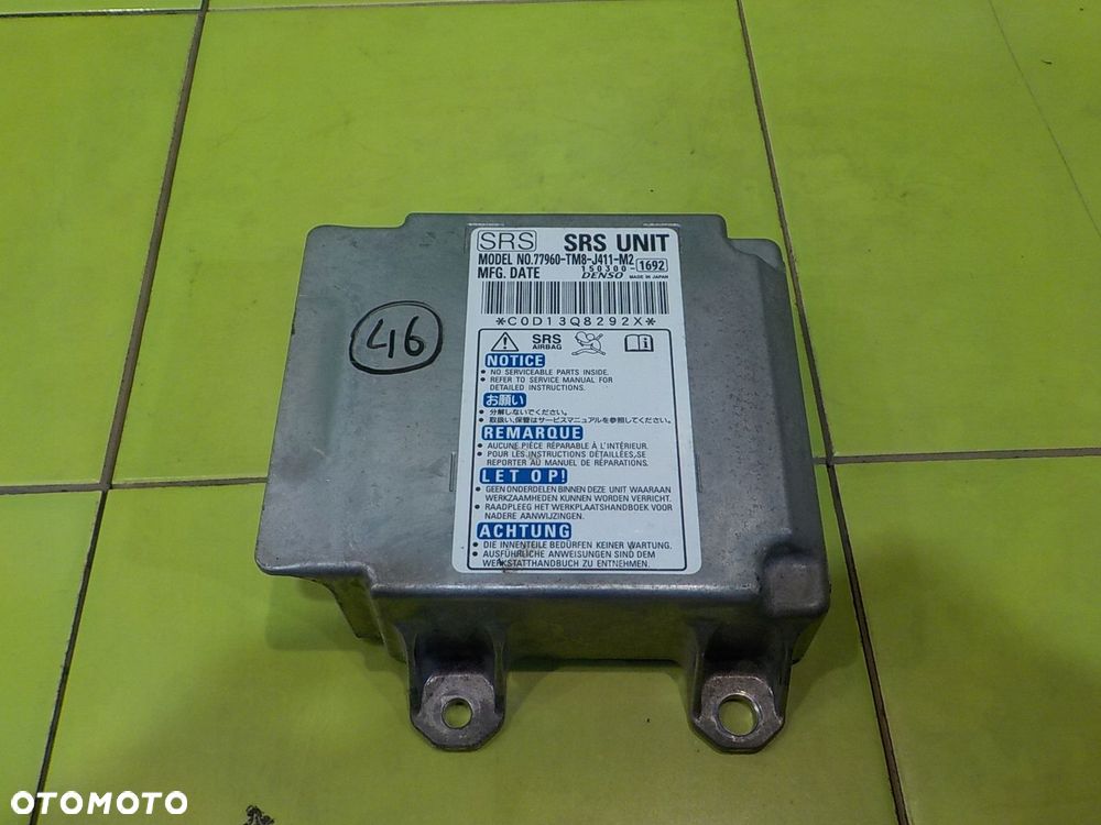 HONDA INSIGHT II 10r 5D sensor modul AIRBAG 77960-TM8-J411-M2 - 1