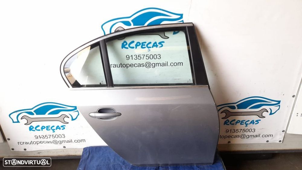 PORTA PORTAS TRASEIRA TRÁS DIREITA 41527202342 7202342 BMW SERIE 5 E60 SEDAN CARRO FECHO ELEVADOR MOTOR PUXADOR VIDRO - 3
