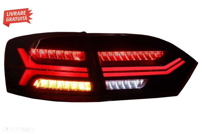 Stopuri LED VW Jetta Mk6 VI 6 (2012-2014) Semnal Secvential Dinamic- livrare gratuita - 8