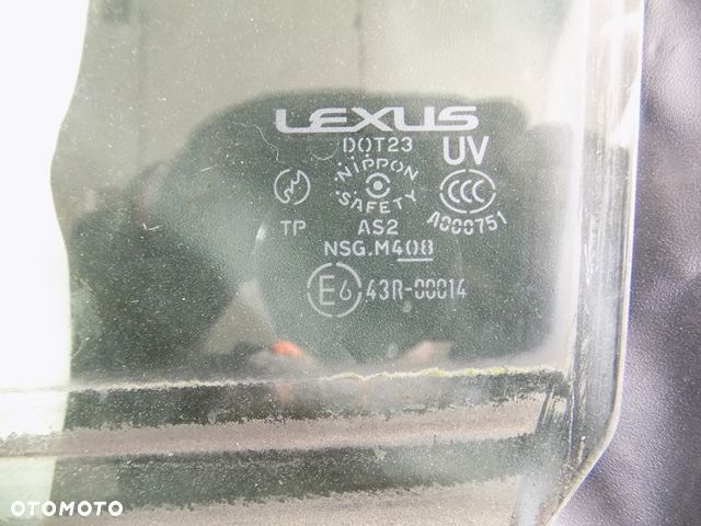 LEXUS GS300 SZYBA DRZWI TRÓJKĄT PRAWY TYŁ - 5